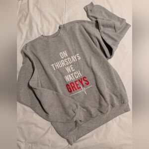 On Thursdays We Watch Greys - Greys Anatomy Crewneck Pullover Sweatshirt